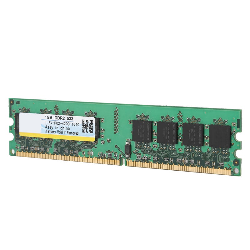 شريحة ذاكرة 1 جيجابايت DDR2 PC2-4200 بسرعة 533 ميجاهرتز للحواسيب المكتبية - ذاكرة عالية السرعة وأداء مستقر للوحة الأم AMD - Image 4