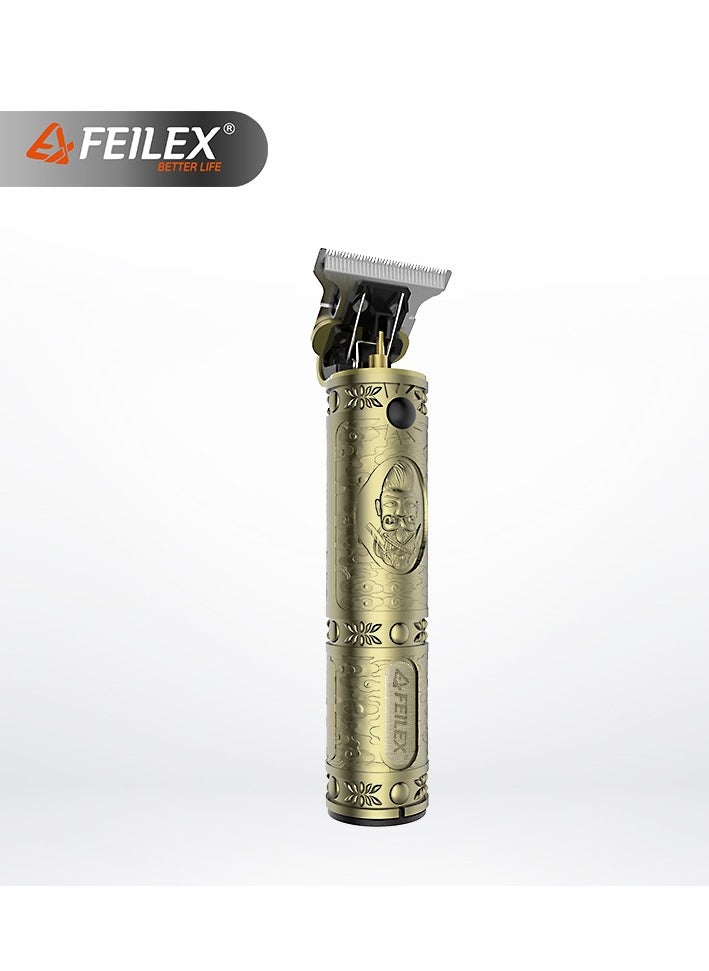Feilex Professional Hair Clipper with Powerful Trimming and Defining - RF-700A - Copper Gold  - Image 2