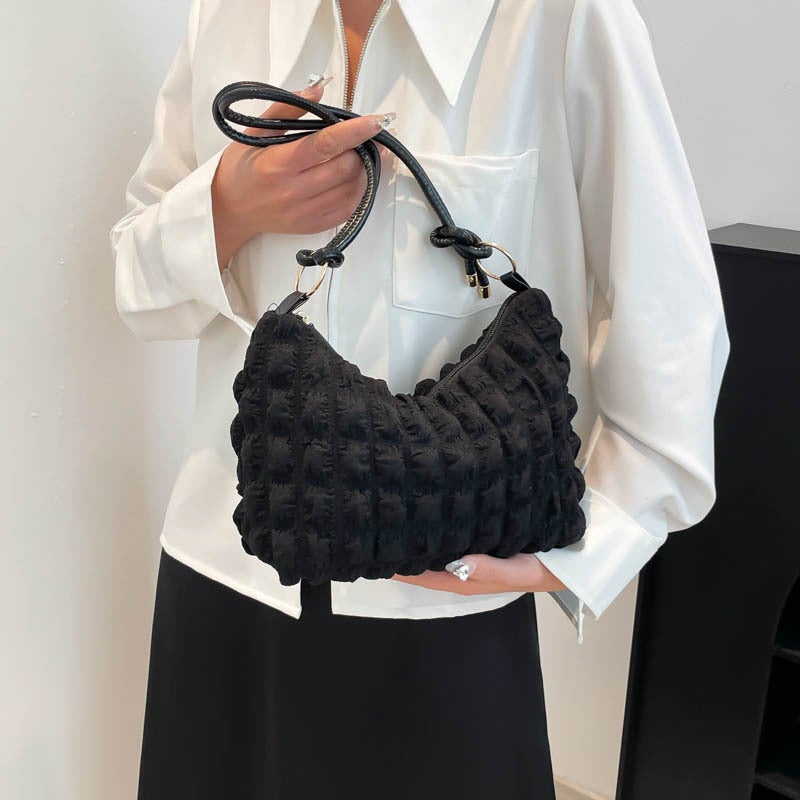 Trendy Elegant Women'S Bag Large Capacity Tote Underarm Bag Simple Lightweight Fresh Shoulder Crossbody Bag - Image 4