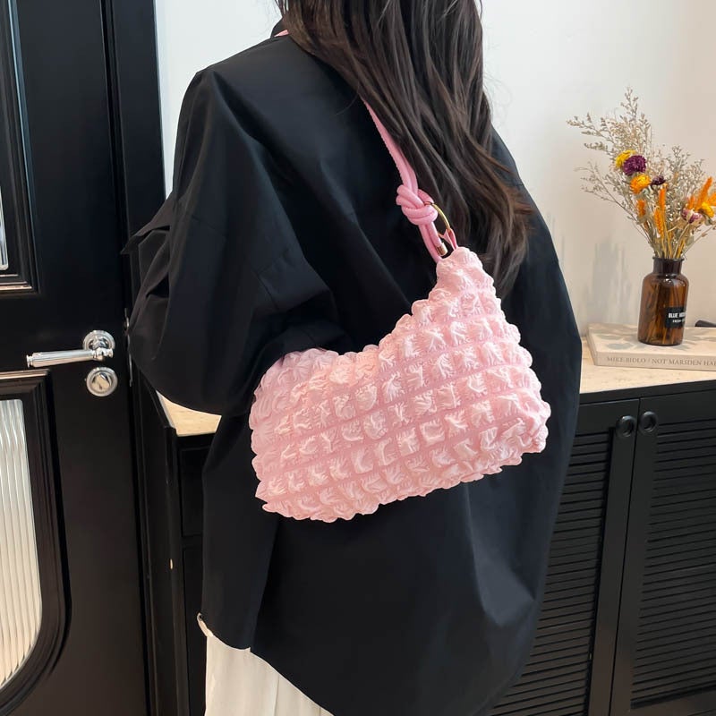 Trendy Elegant Women'S Bag Large Capacity Tote Underarm Bag Simple Lightweight Fresh Shoulder Crossbody Bag - Image 5