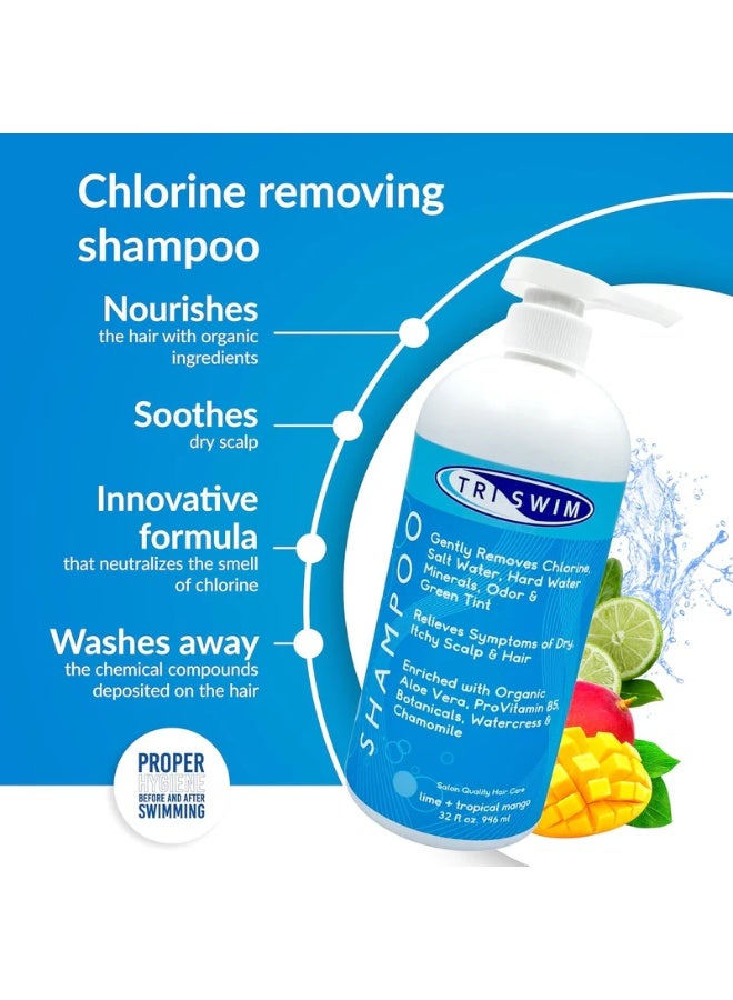 TRISWIM Shampoo Lime and Tropical Mango 946 ml - Image 3