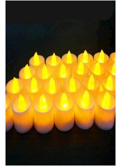 Generic Battery Operated Smokeless Flameless LED Tea Light Candles Pack Of 24 Pieces  - Image 3