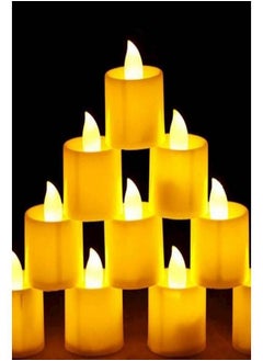 Generic Battery Operated Smokeless Flameless LED Tea Light Candles Pack Of 24 Pieces  - Image 2
