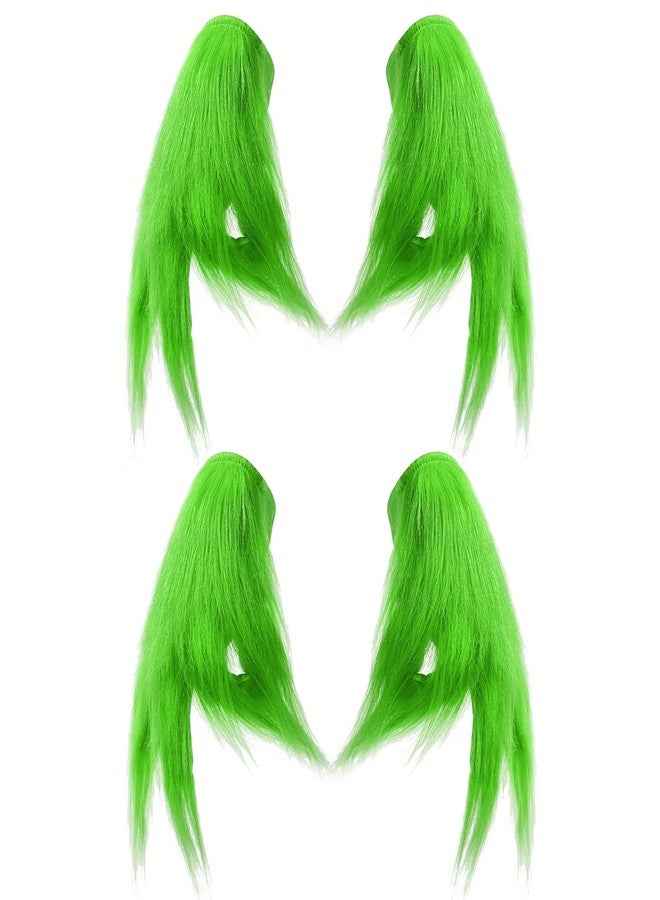 Bnikion 2 Pair Green Moster Gloves Halloween Cosplay Costume Accessories for Adult Christmas Cosplay Gloves Santa Furry Hand Gloves Xmas - Image 1