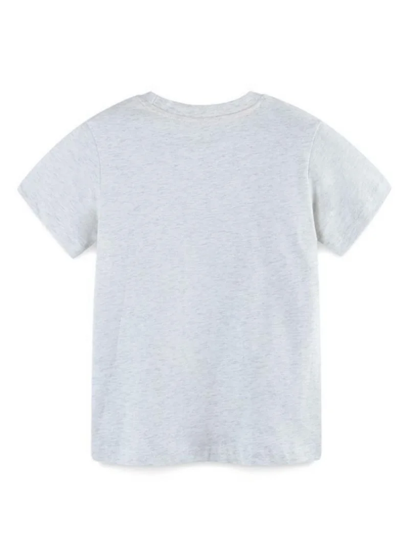 يونيكي White Graphic Printed Round Neck T-shirt