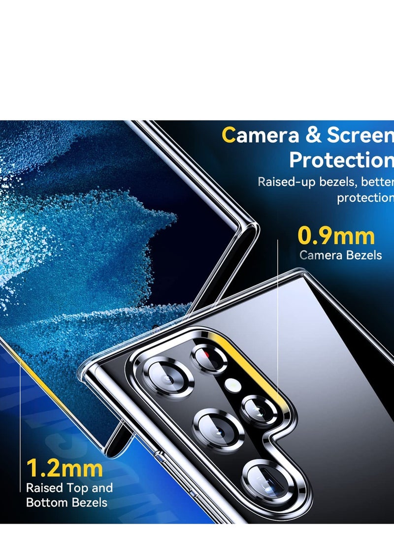 INFOSUN S22 Ultra Case Clear Cover for Samsung Galaxy S22 Ultra with Support Ma-g-safe Charger Charging Ultra Thin Shockproof and Transparent Non yellowing Case for S22 Ultra 6.8 Inch 2022 - Image 5