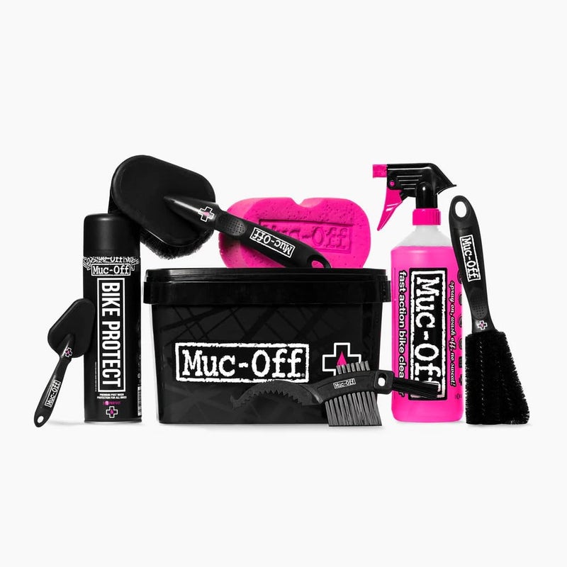 Muc Off Muc Off 250US 8 In 1 Bicycle Cleaning Kit - Great Gift For Bike Lovers - Includes Bike Cleaner, Bike Protect, Brushes And Sponge In A Storage Tub, Black - Image 1