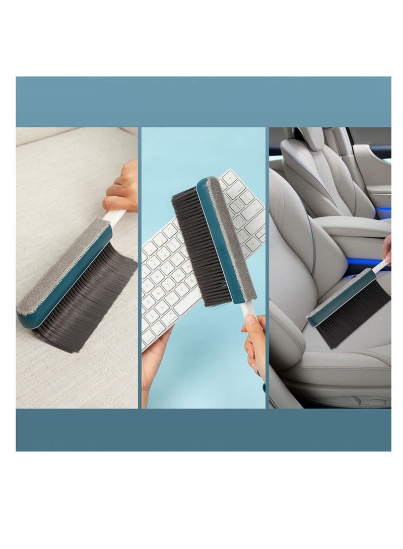Hair Removal Dust Brush Portable Double sided Bed Brush Retractable Bed Cleaning Brush for Soft Clothes Desks Cars and Sofas Easy to Clean Save Time and Effort Strong Toughness - Image 4