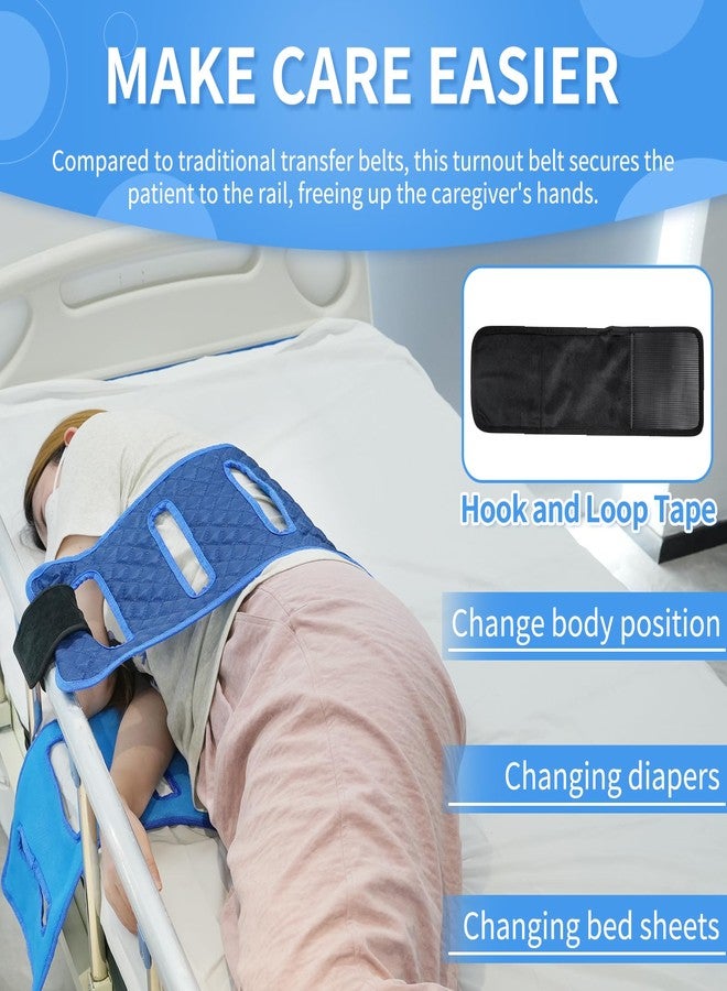lefeke Transfer Sling with six Handles -Padded Assist Gait Belt - Heavy Duty Patient Lift with Straps -Mobility Standing and Lifting Aid for Disabled, Elderly, Injured -Safely Move from Bed and Wheelchair - Image 2