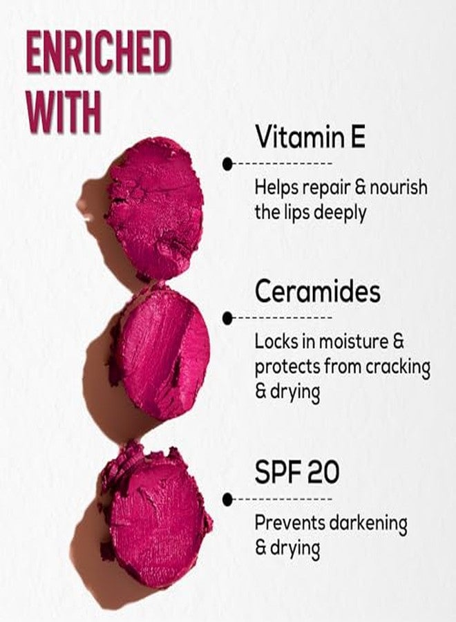 RENEE Colorlock Transfer Not Lip Crayon with Sharpener, SPF 20, Waterproof, Smudgeproof, Lightweight & Long Lasting, Intense Color Payoff with Ultra Matte Finish, Enriched with Vitamin E, Flare 3gm - Image 3