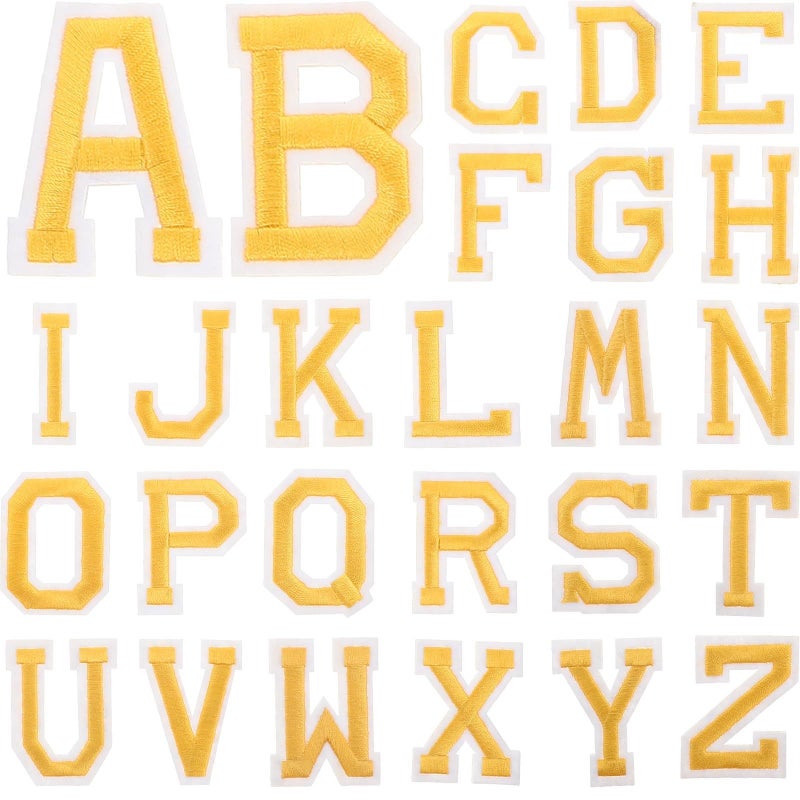 26 Pcs Letter Shaped Iron Patches For Clothing Hats Embroidered Compact DIY Jackets Pants Backpacks Decorations Repair Appliques - Image 2