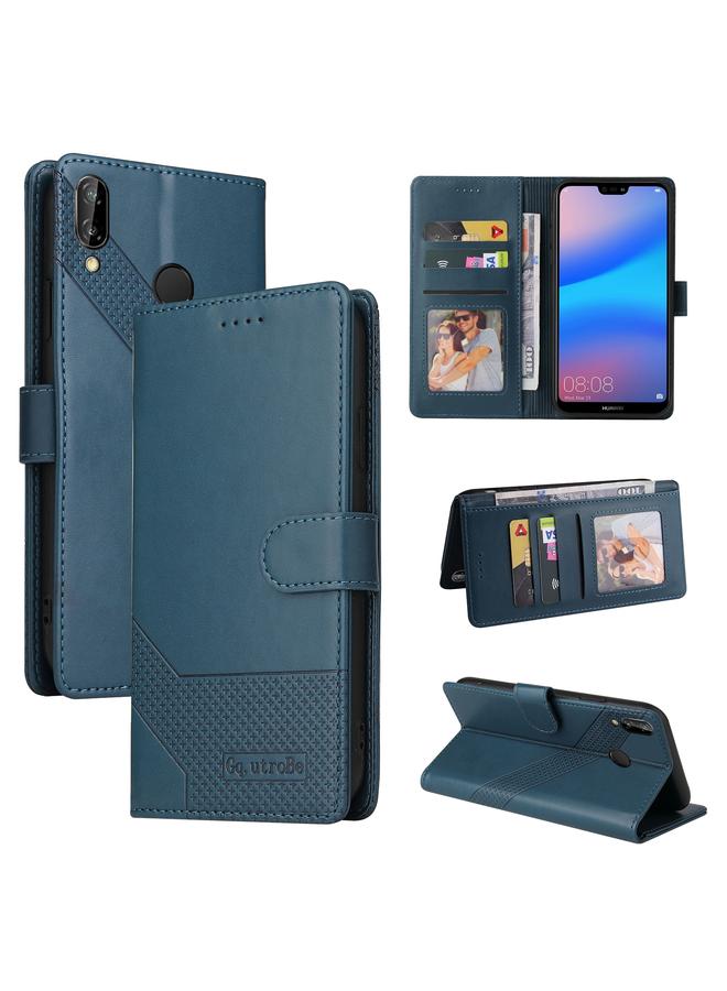 Case For Huawei P20 Lite Skin Feel Magnetic Leather Phone Case