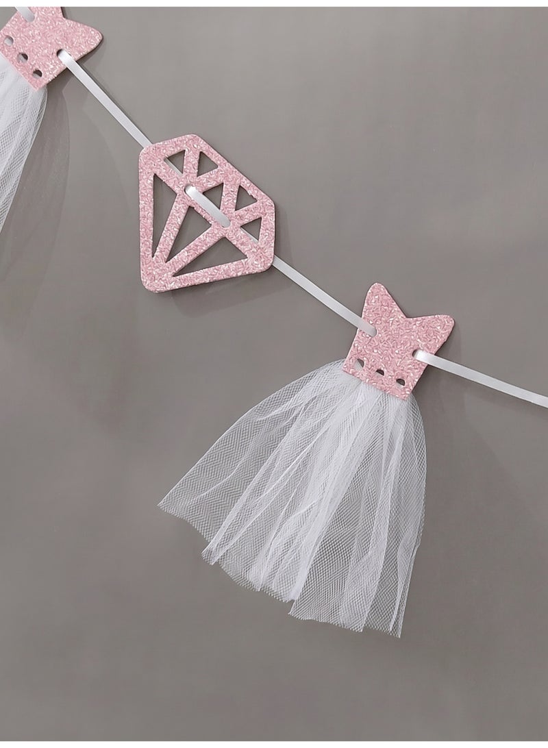 Bride & Bachelorette Party Decorations, Elegant Pink Banner for Bachelorette Parties and Wedding Day - Image 2
