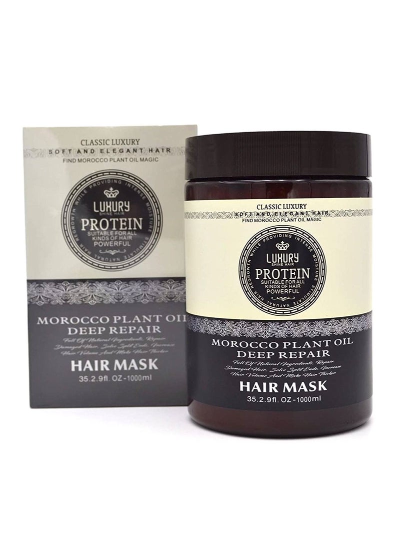 Luxury Protein Morocco Plant Oil Deep Repair Hair Care Hair Mask 1000ml - Image 1