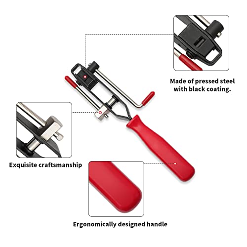 Alpha Rider 12 PCS For Auto/ATV CV Joint Axle Boot Clamp Pliers Tool with CV Boot Clamps Kit, 10 Crimp Bands-Ear Type Extension For Most Cars - Image 4