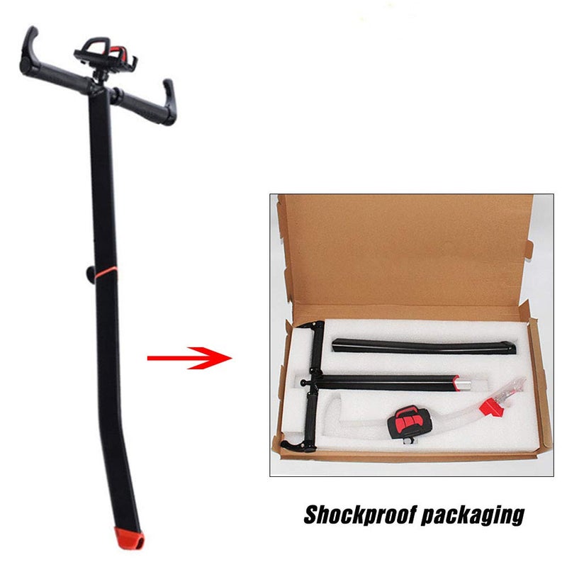 ToLanbbt Scooter Handle Adjustable Handlebar for Segway Ninebot Mini PRO with Phone Mount, Release Knee Pressure Hand Lever Control (Black) - Image 5