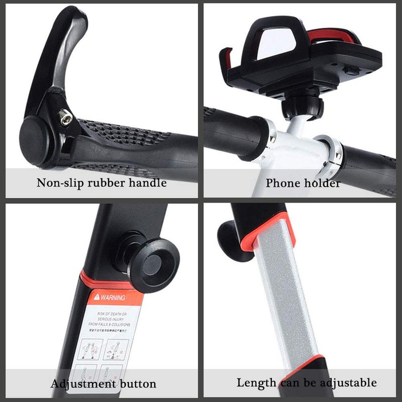 ToLanbbt Scooter Handle Adjustable Handlebar for Segway Ninebot Mini PRO with Phone Mount, Release Knee Pressure Hand Lever Control (Black) - Image 3