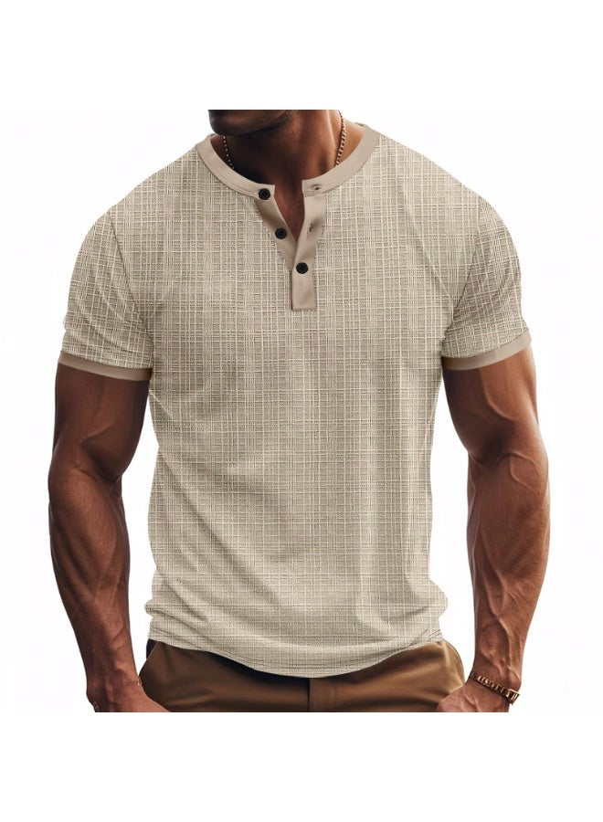 Loose Casual Short Sleeve Men's T-shirt Bamboo Fiber Summer Breathable Vintage  Shirt - Image 2
