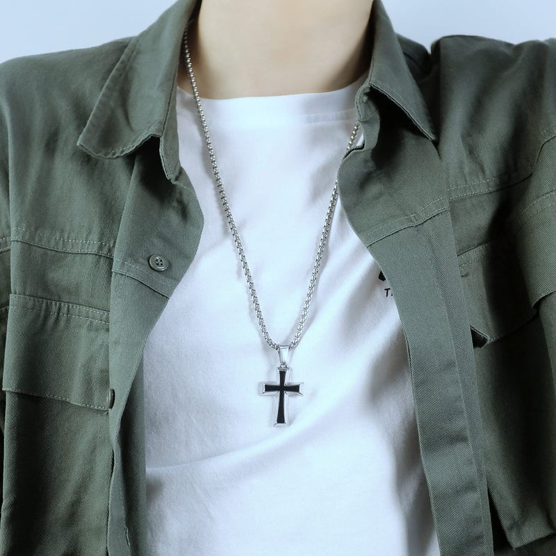 RCW Men Stylish Pendant and Locket for Neck Stainless Steel Chain for Unisex Gifts for Boyfriend & Husband | Gift for Diwali, Christmas, Marriage, Birthday - Image 3