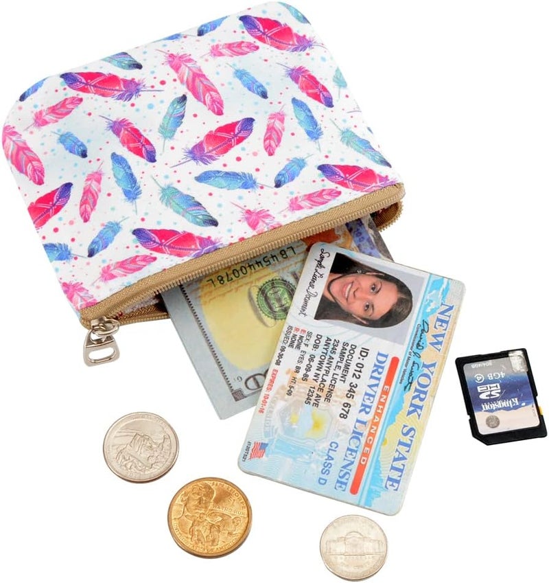 ARRIZO Women and Girls Cute Fashion Coin Purse Wallet Bag Change Pouch Key Holder - Image 5