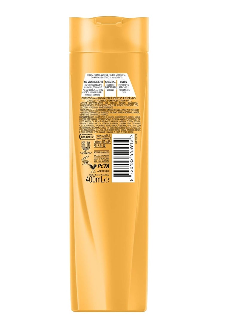 Sunsilk Shampoo For Soft And Smooth Hair With Silk Protein Argan Oil And Vitamin C 400ml (Pack of 2)  - Image 3