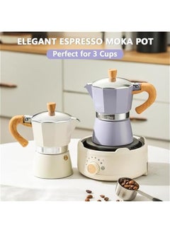 Generic Espresso Maker Stovetop,Camping Moka Pot 2 Cup/120ML,Stove Top Espresso Italian Coffee Maker,Easy to Use (Purple)  - Image 4