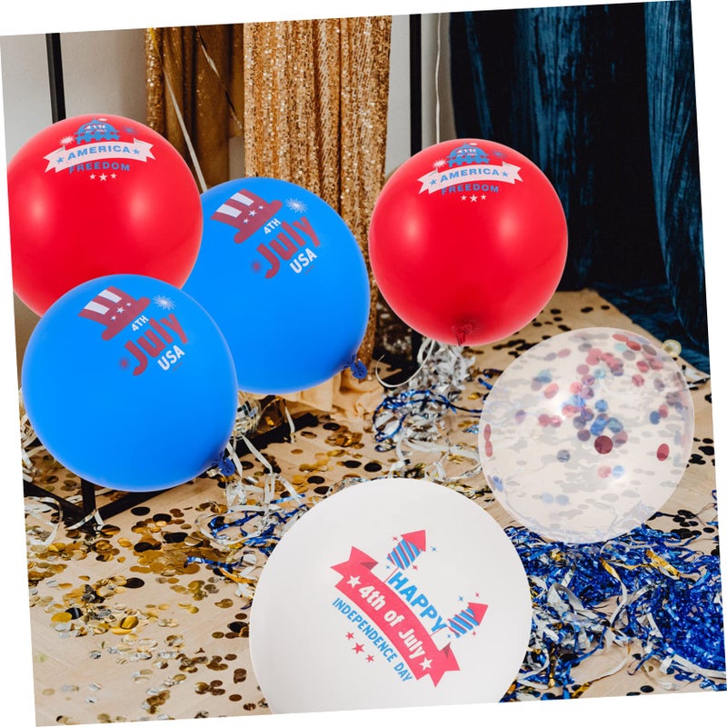 16pcs Red White Blue Latex Balloons for July 4th Party Decorations Photo Background - Image 4