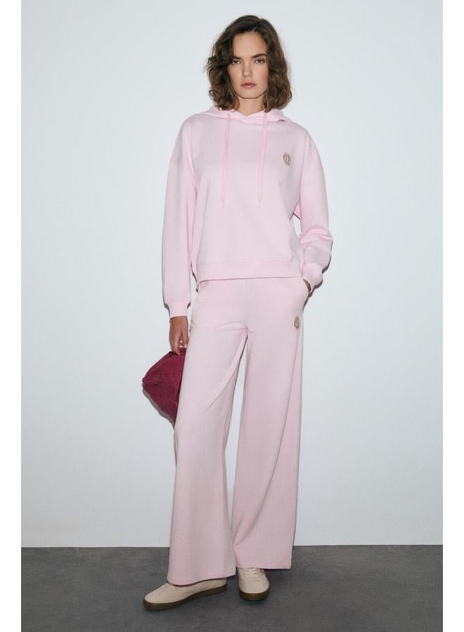 URBAN BEAT ANETA Women's Pink Sports Sweatpants. - Image 1