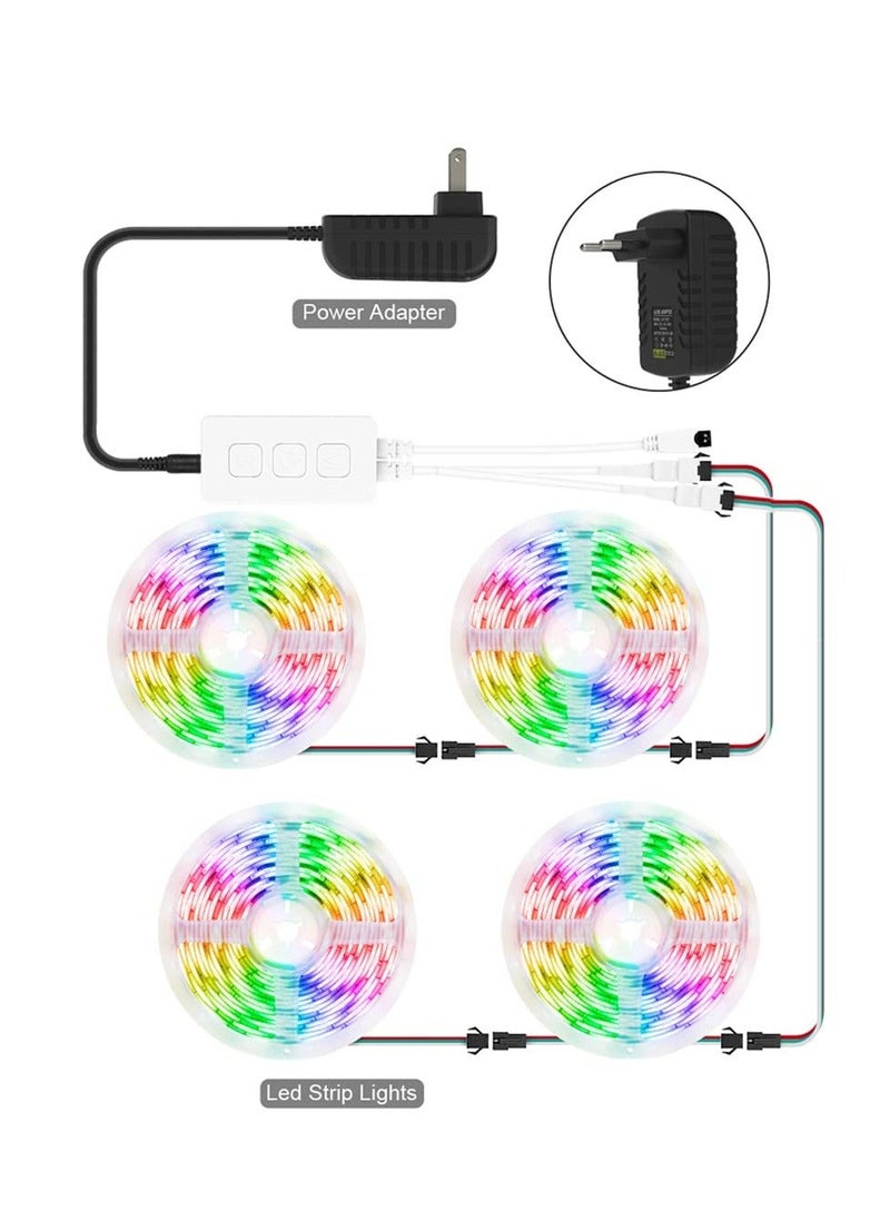 Y&D - Bluetooth SP611E Sync Music Controller Timer Mode with Dual Signal Output 600pixels/port for LED Module Pixel Strip Light APP/3Key Button/IR Remote Control - Image 1