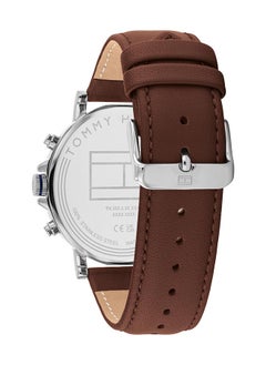 TOMMY HILFIGER Men's Analog Round Shape Leather Wrist Watch 1710585 - 44 Mm  - Image 3