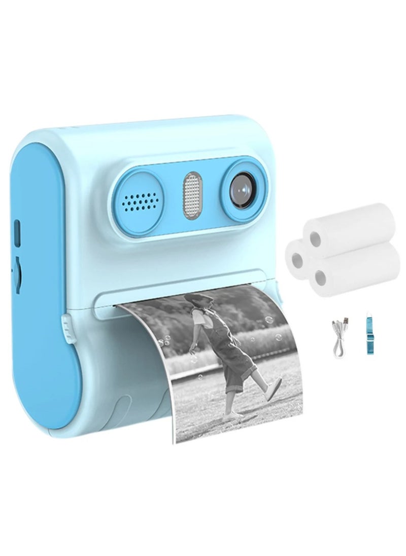 Generic Instant Camera Kids Video Camera 1080P Child Selfie Camera Toy 2.4 Inch IPS Screen Toddler Camera With 3 Rolls Photo Paper  - Image 1