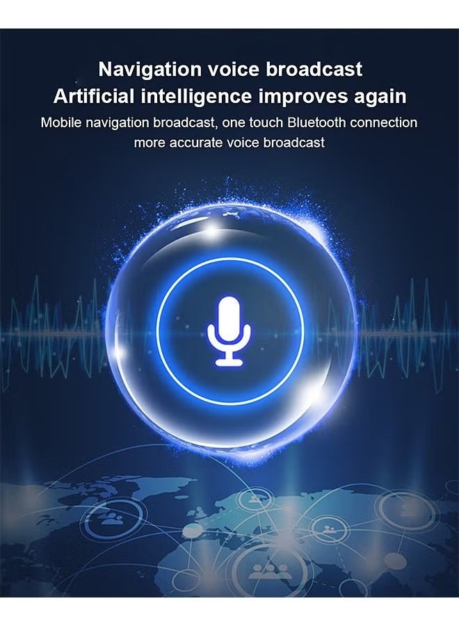 رات سو محول بلوتوث للسيارة وشاحن سيارة ومشغل موسيقى  لاسلكي ومحول راديو  للسيارة ومجموعة سيارة ملحقات يدعم قرص  وبطاقة - Image 4