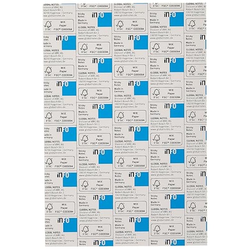 ورق ملاحظات لاصق مسطر، 100 ورقة، مقاس 100 × 50، أصفر - Image 5