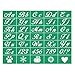 JAJADO Silk Screen Printing Stencil Letters and Numbers Reusable Silk Screen Stencils Alphabet Craft Stencils Mesh Transfers Adhesive Stencil for Painting on WoodChalkboardWallTShirt - Image 2