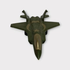 Bayraktar Plastik Pull and Drop Fighter Jet 10 cm - Green  - Image 3