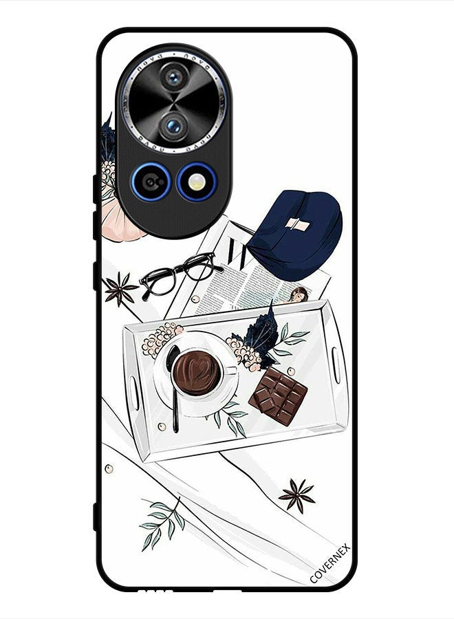 Covernex Protective Case Cover For Huawei nova 12 Pro Coffee Chocolate Art - Image 1