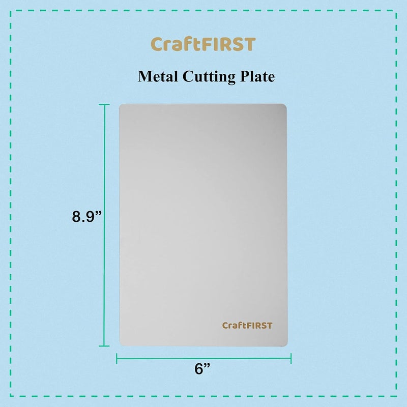CraftFIRST 6 x 8.9 Metal Cutting Plates Die Cutting Accessaries 1PK - Image 2