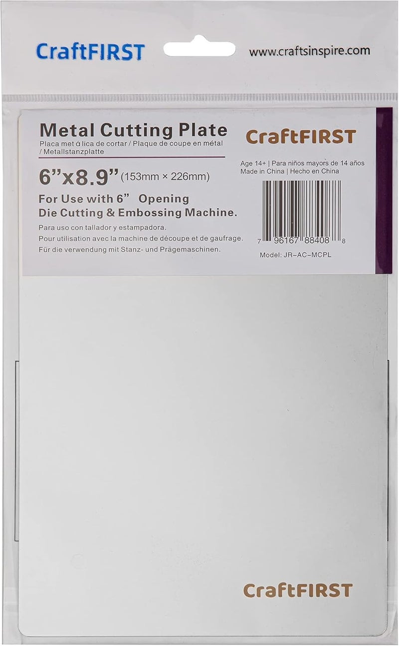 CraftFIRST 6 x 8.9 Metal Cutting Plates Die Cutting Accessaries 1PK - Image 1