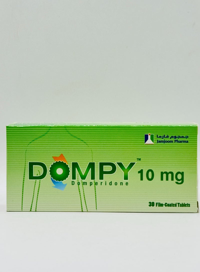 دومبي 10 ملغ أقراص 30 (فعالة لمكافحة الغثيان وتخفيف الجهاز الهضمي)