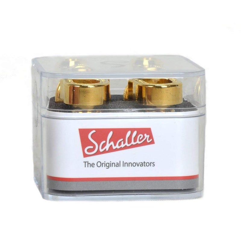 Schaller S Locks Guitar Strap Locks and Buttons (Pair) Gold - Image 2