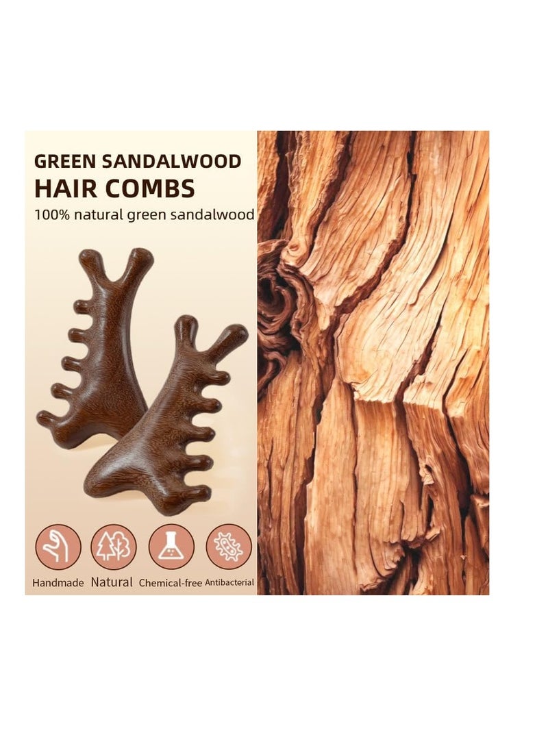 general Sandalwood Gua Sha Massage Comb – Wooden Scalp & Face Massager for Acupressure, Stress Relief, Hair & Beard Care, Anti-Static Hair Comb for Men & Women - Image 5