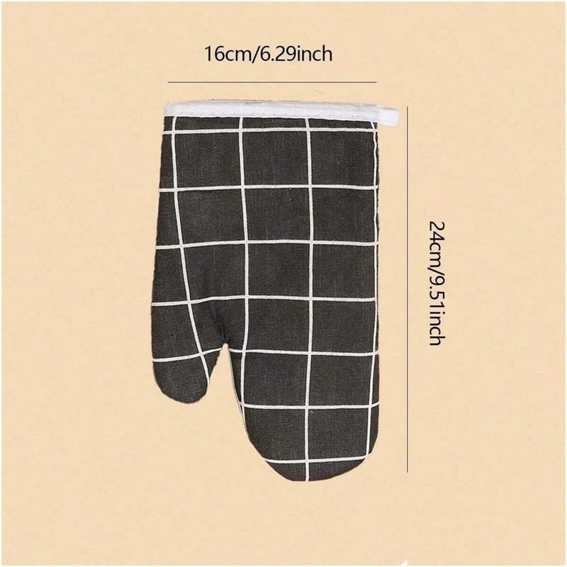 1/2PCS Oven Gloves for Baking & Microwave, Temperature Insulated Kitchen Gloves, 500°F Burn-Proof Hand Protection(Gray) - Image 4