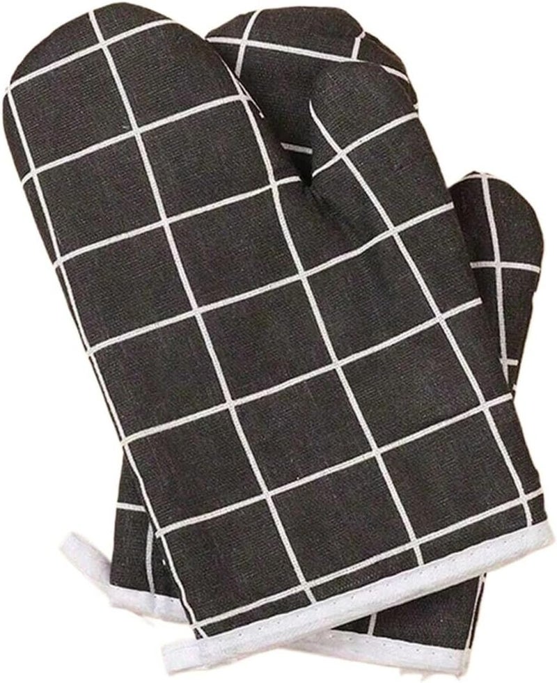 1/2PCS Oven Gloves for Baking & Microwave, Temperature Insulated Kitchen Gloves, 500°F Burn-Proof Hand Protection(Gray) - Image 1