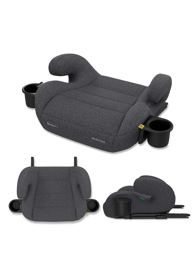 neobreez I-Sanfaro I-Size Isofix Backless Booster Car Seat, Double Padded Foam, Compact, Lightweight & Portable Kids Car Seat, Arm Rest Seat, 2 Cup Holder, Ecer129 (6-12Yrs, 125-150Cm, 22-36Kg, 2Yrs Warranty)  - Image 1