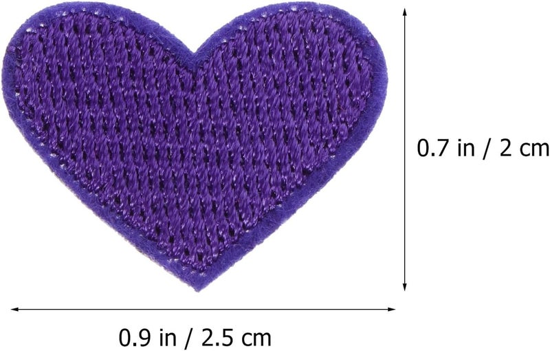 Heart Embroidered Sew-on Patches 80pcs DIY Clothing Sewing Decor Clothes Repair Material for Jeans Pants Craft Accessories - Image 2