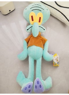 Genuine Spongebob Paida Star Doll Plush Toy Squidward Brother Squidward Crab Boss Small Worm Pendant Grasp Doll Play-Colour:40cm Squidward-High:Genuine Authorization