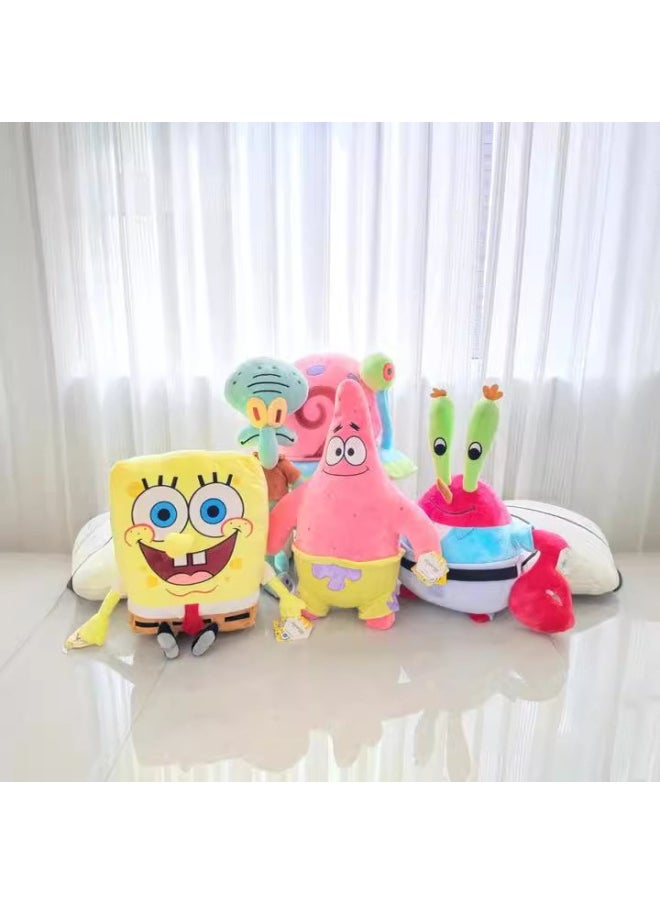 Generic - Genuine Spongebob Paida Star Doll Plush Toy Squidward Brother Squidward Crab Boss Small Worm Pendant Grasp Doll Play-Colour:40cm Squidward-High:Genuine Authorization - Image 1