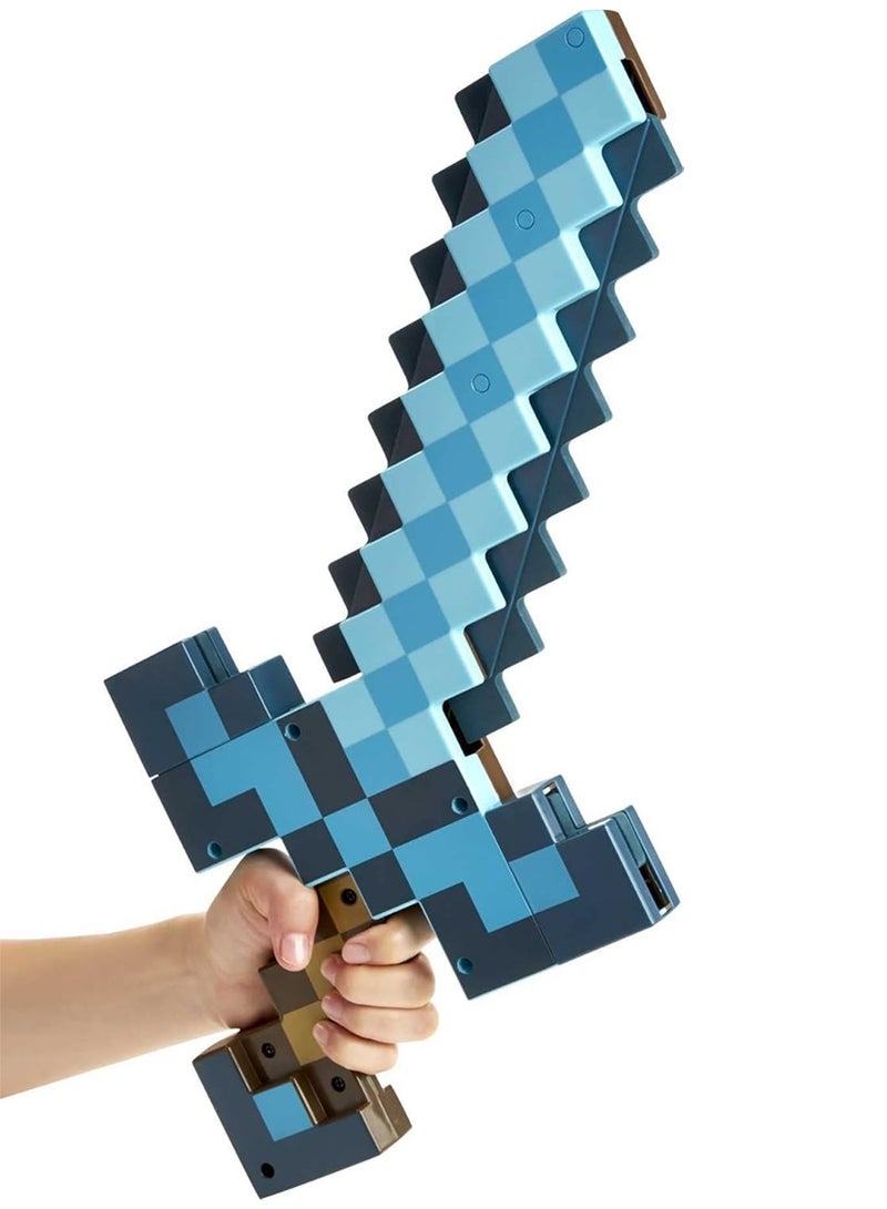 ماين كرافت مجموعة سيف ومطرقة من لعبة ماين كرافت، ملحق يمكن ارتداؤه مقاس الأطفال للتمثيل الشخصي والفستانات - Image 5