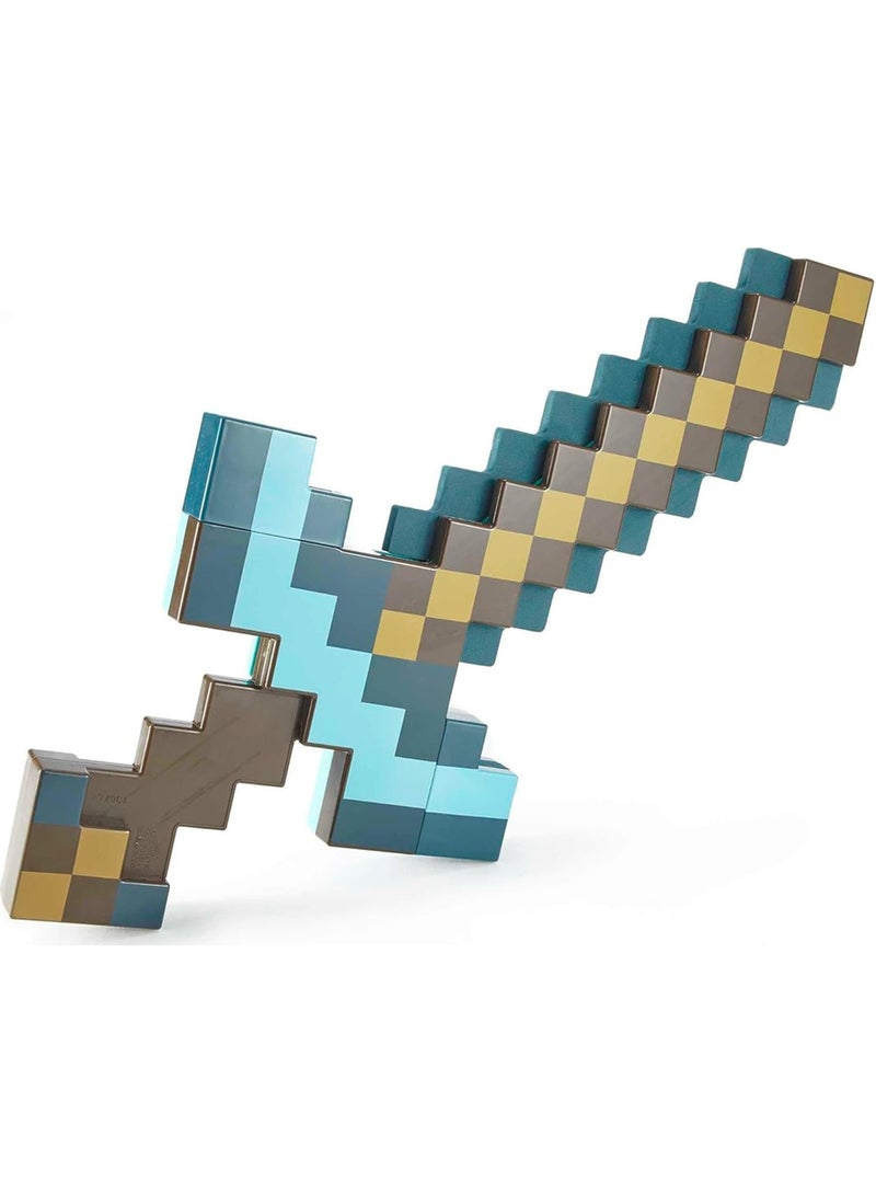 ماين كرافت مجموعة سيف ومطرقة من لعبة ماين كرافت، ملحق يمكن ارتداؤه مقاس الأطفال للتمثيل الشخصي والفستانات - Image 3