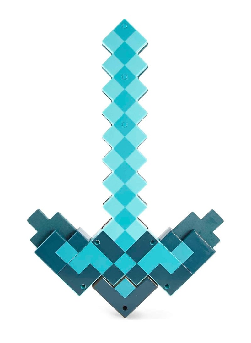 ماين كرافت مجموعة سيف ومطرقة من لعبة ماين كرافت، ملحق يمكن ارتداؤه مقاس الأطفال للتمثيل الشخصي والفستانات - Image 2